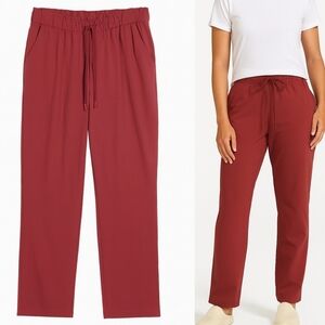 Lululemon Comfy Workleisure Preppy Stretch High-Rise Pants in Mulled Wine 6